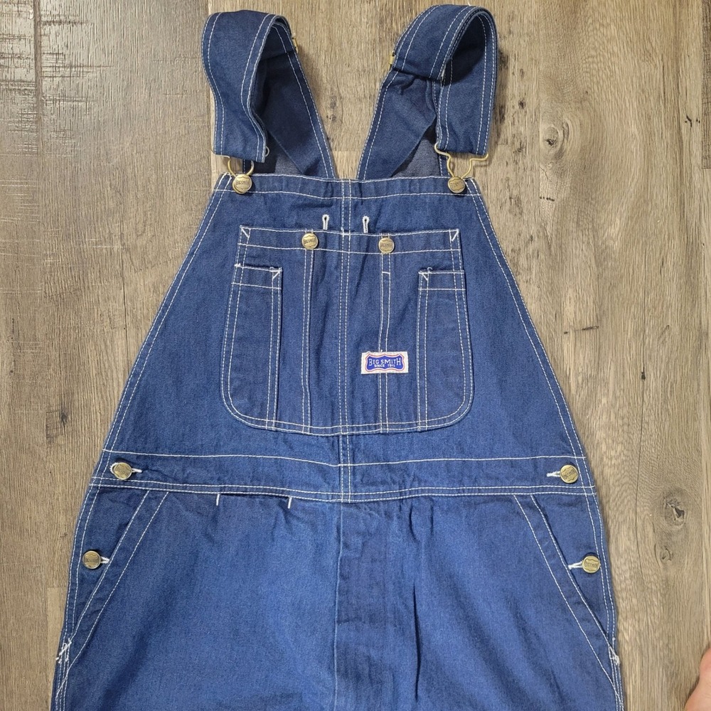 Big Smith Mens Indigo Blue Cotton Denim Workwear Overalls 36x32 B94009 DB/2
